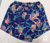 NEW Solange Size 26/28 Pajama Set, Floral Print, Blue, Button Top & Shorts - 2