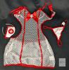 New Size MED Women's 3-Piece Naughty Nurse Fishnet Mesh Sexytimes Outfit - 2