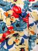 New Size LG Women's Kissmoda Summer Floral Ruched Sleeve Blouse Top With Stretch X004GZFT19 - 2