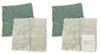 4 New Avoin SAGE GREEN Super Soft 17" &times; 17.75" Faux Fur / Velvet Back Decorative Pillow Covers, Hidden Zipper, Home Decorative for Couch Sofa Bed Green (2 Packs of 2)