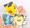 200 New Pokemon-Themed Stickers Up To 2.5" Long, For Pokemon Fans - 2
