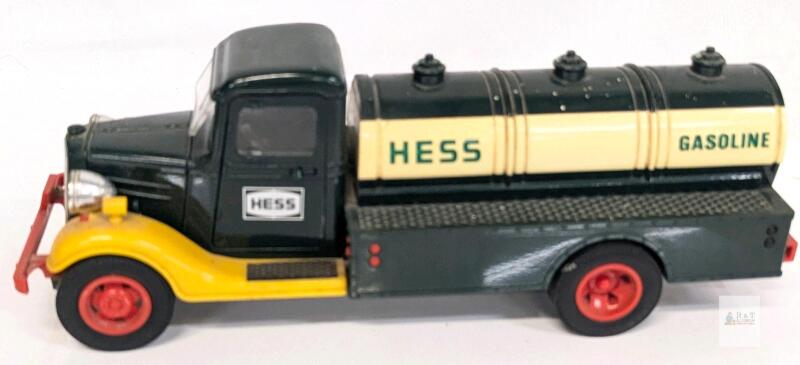 Hess 1982 Gasoline First Hess Truck, Untested, 11" Long, Broken Battery Compartment Tab & Spouts on Top of Tanker
