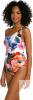 New Size 4 Women's La Blanca One Shoulder Keyhole Tankini Swimsuit Top With Tummy Control