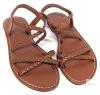 New Size 37 Women's Braided Strappy Grecian-Style Sandals Flats - 3