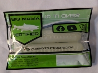 New Send It Outdoors 6.5&rdquo; Glow Green Mama Tubes (2 Pack) Fishing Lure.