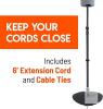 New ECHOGEAR Adjustable Height Speaker Stand For The Amazon Echo (3rd Gen) + Echo Plus (2nd Gen), Model EGMA-EPS1-B2, - 3