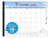 New -18 MONTH **2026 Desk Calendar w/Plastic Cover , 22"&times;17"