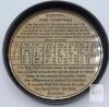 New 2 ⅝" Solid Brass Combination Sundial & Compass in Leather Pouch - 3