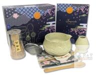 New Joyscale 8 Pcs Rivers and Mountains Mouth Matcha Set (Mottled Green)