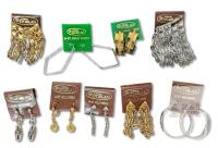 9 Pairs Vintage NOS D'ORLAN Pierced Earrings, 14K Gold Wires, Up To 1.3" Long