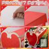 New BreezeHug Wonderland Tea Party Decoration Large Wonderland Party Table Decoration with Tablecloth Heart Cardboard Cutout for Fairy First Birthday Supplies (Fresh) - 3