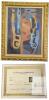 1982 ORIGINAL Artist Albert Coste (1896-1985) " Evocation" - Oil Painting on Canvas, Signed by Artist. With COA by Global Fine Art Measures in Frame 28.5" &times; 36" (540mm &times; 730mm) Registration: AC 125265