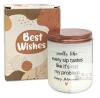 New " Smells Like... Every Sip Tastes Like It's Not My Problem. Happy Retirement! " Scented Candle in Frosted Glass Jar, 3.5" Tall