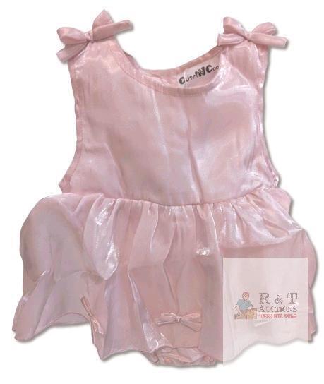 New Size 12-18 Months Cutey N Coolty Twinkle Tulle Romper (Antique Pink Pearl) 100% Cotton , H10387 , Lightweight Cool Summer Finery