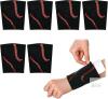 New O/S All Ages Unisex Soulchen 3 Pairs Wrist Guards with with 3mm Panel Shield Protective EVA Sports Wrist Protector for Batting and Fielding Youth Teens Adults