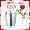 New Zhengmy 84 Pcs Derby Day Party Table Decorations Roses Centerpieces with Simulated Iron Flower Pots for Horse Racing Party Decor Red Rose Racehorse Theme Birthday Tabletop Supplies - 2