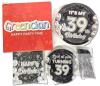 New 39th Birthday Greencian 96pc Turning 39 Years Old Birthday Party Plates Forks Napkins, Plates 6.8" - 9" Diameter