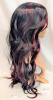 New 22" Long Wavy Synthetic Wig With Bangs, Black With Vibrant Red Streaks FS/2506 1B-Red# - 6