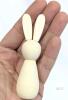 New 12pcs Blank Wood Rabbits, Handmade Wooden Bunny Peg People DIY Painted Wooden Bunny Safe Odorless 3.5" Tall Each - 2