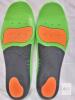 Orthopedic Arch Support Shoe Insoles, Trim-to-Fit, Unisex, Size US 8-12, Green/Black/Orange - 4