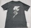 NEW Large Heather Gray T-Shirt with Lightning Bolt and Desert Canyon Graphic