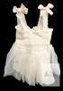 New Size 3-6 Months Cutey N Coolty Twinkle Tulle Romper (Off-White) 100% Cotton, H10387 , Lightweight Cool Summer Finery