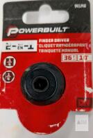 Powerbuilt 941248 2-in-1 Finger Driver Ratchet Tool, 1/4" Drive, 36T, Compact Design