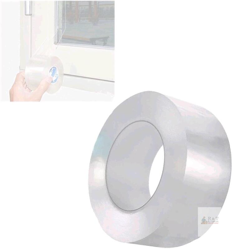 New CW-3 Window Sealing Tape, Window Insulation Air Conditioner Seal Tape, Waterproof Blocker for Cold Heat Air, Windproof, No Residue Strong adheisve 0.3mm-Thick 70mm*20m
