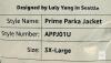new Amazon Prime Parka Jacket 3X-Large APPJ01U, Reflective, Insulated, Designed by Luly Yang - 3
