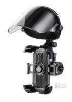 New JOYROOM S25 Helmet Sunshade Motorcycle/Bike Phone Holder, Fits 4.7&ndash;7.2" Phones, Black