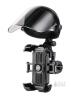 New JOYROOM S25 Helmet Sunshade Motorcycle/Bike Phone Holder, Fits 4.7&ndash;7.2" Phones, Black