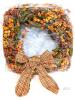 New Tempus 18" Artificial Fall Wreath, Autumn Decoration with Berries & Leaves, Thanksgiving Harvest Front Door Wreath for Home Farmhouse Halloween Thanksgiving Day Festival Celebration Decor - 2
