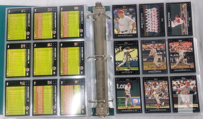 2007 Topps MLB Baseball Trading Card Singles . 450+ Trading Cards in Binder