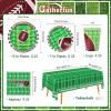 New Football Theme Decoration Party Supplies Pack for 25 People Includes 25 Dinner Plates 25 Small Plates 25Napkins 25 Cups &1 Football Tablecloth- Perfect for Football Party Games or Birthday Party - 2