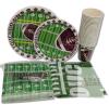 New Football Theme Decoration Party Supplies Pack for 25 People Includes 25 Dinner Plates 25 Small Plates 25Napkins 25 Cups &1 Football Tablecloth- Perfect for Football Party Games or Birthday Party - 3