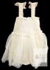 New Size 18-24 Months Cutey N Coolty Twinkle Tulle Romper (Off-White) 100% Cotton, H10387 , Lightweight Cool Summer Finery - 2