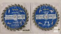 5.5" (140mm) Tungsten Carbide Circular Saw Blades, 24 Teeth, 1/2" Arbor, 11,000 RPM