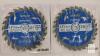 5.5" (140mm) Tungsten Carbide Circular Saw Blades, 24 Teeth, 1/2" Arbor, 11,000 RPM