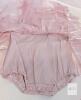 New Size 12-18 Months Cutey N Coolty Twinkle Tulle Romper (Antique Pink Pearl) 100% Cotton , H10387 , Lightweight Cool Summer Finery - 3