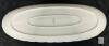 Kaiser Romantica 18" Porcelain Platter & Himark Harvest Weave 12.5" Divided Snack Tray - 6