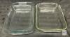 Pyrex 233 13x9x2" & Pyrex 15x9" Glass Baking Dishes - Oven & Microwave Safe, USA Made