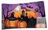 New 17" &times; 28.75" Super Vibrant Halloween Spooky Season Non-Slip Graphic Rug Mat Code Orange Happy Goth Decor