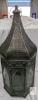 Large Moroccan-Style Metal & Glass Lantern, 25.5" Domed Hexagonal Hanging Candle Holder - 4