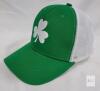 NEW Green Shamrock Trucker Hat &ndash; Adjustable Snapback Mesh Cap, Curved Brim, Green/White, St. Patrick's - 2