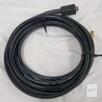50 ft High-Pressure Washer Hose, 5800 PSI, 60&deg;C Max, Quick-Connect Fittings, Black