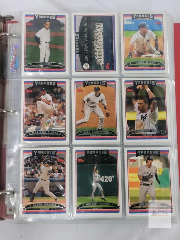 2006 Topps MLB Baseball Trading Card Singles . 485+ Trading Cards in Binder
