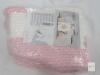 New R RUNKA Baby Toy Storage Basket -15"*10.2"*9.1"(White & Pink) - 3