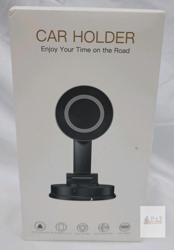 Tophot F108B Magnetic Car Phone Holder &ndash; 360&deg; Rotation, Super Lock Suction, Compatible with iPhone & Samsung