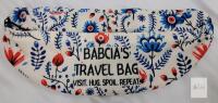 WCGXKO Polish Babcia's Travel Bag, Floral Fanny Pack, Adjustable Strap, Zipper Closure