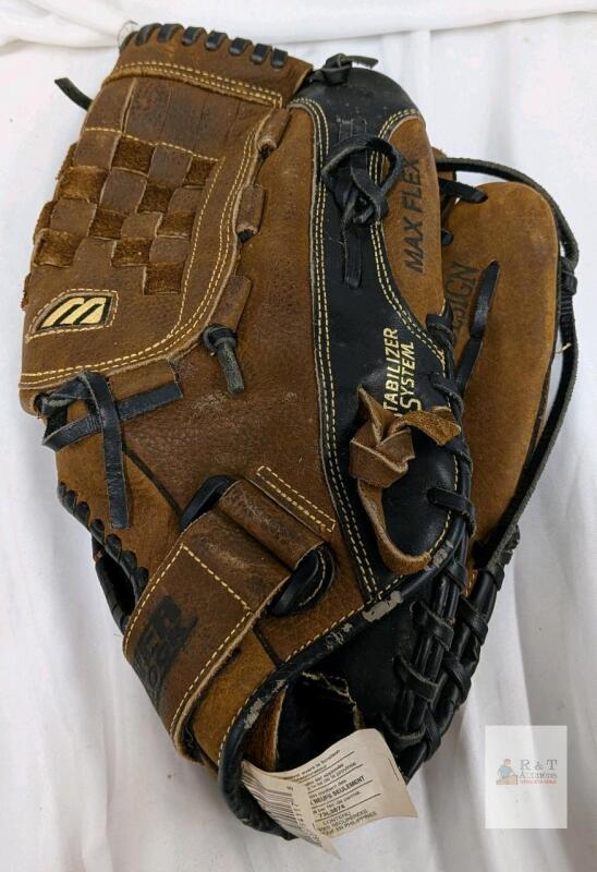 Mizuno MPM 1251 12.5" Basket Web Leather Outfield Glove MAX FLEX Stabilizer